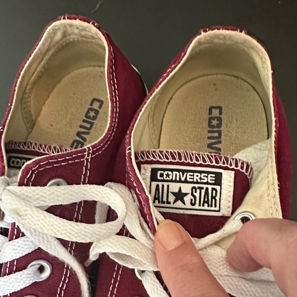 Converse Maroon Sneakers with White Details - Picture 2 of 5